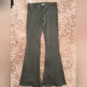 h.i.p. Ribbed Flare Pants in Gray. Never Worn